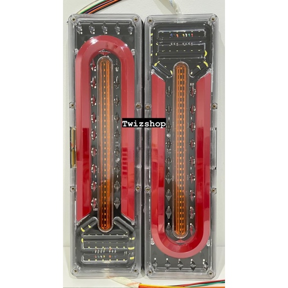 Stop Lamp 24 Volt Truk Model Hitam / Lampu Rem Truck 24V Model Hitam