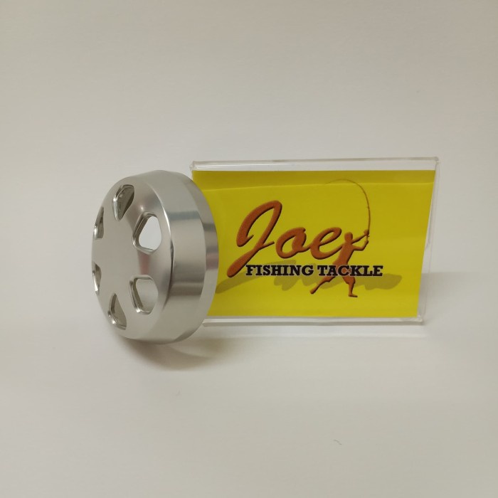 Accurate Tutup Knob Bulat Silver Reel Pancing Part Original