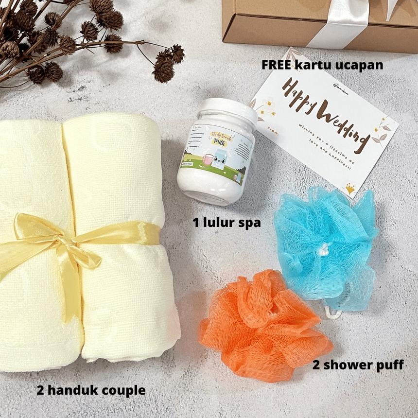 ➢ kado pernikahan handuk couple hampers pernikahan handuk kado anniversary ℗