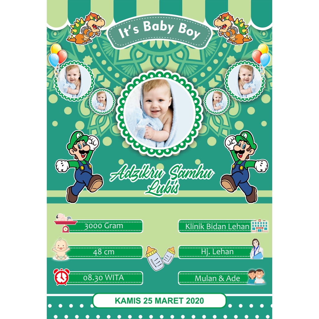 CETAK BIODATA BAYI UKURAN BESAR 17R/12Rs (48x32)cm-35