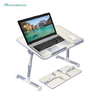 Adjustable Portable Folding Laptop Desk Computer Table Stand Tray For Bed Useful Side Tables Furniture Living Room Table Shopee Indonesia