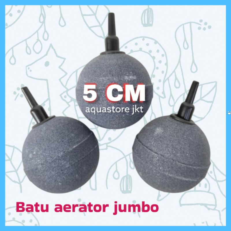 BATU AERATOR BULAT BESAR JUMBO 5CM BATU GELEMBUNG UDARA AQUARIUM