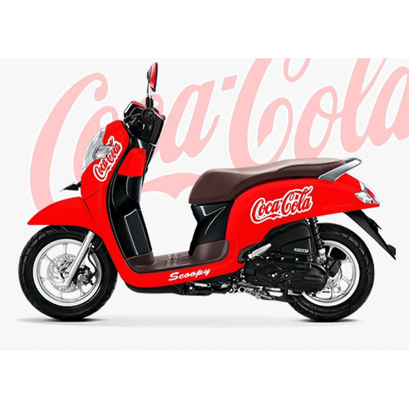 sticker Coca cola / striping Scoopy Coca cola universal / sticker cutting Coca-Cola
