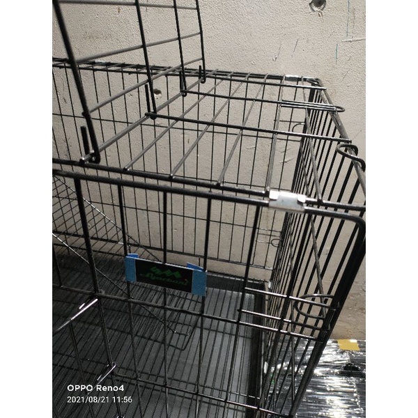 KANDANG KUCING ANJING KELINCI MUSANG BESI LIPAT TINGKAT 1 UKURAN 60X45X55 Size L-2