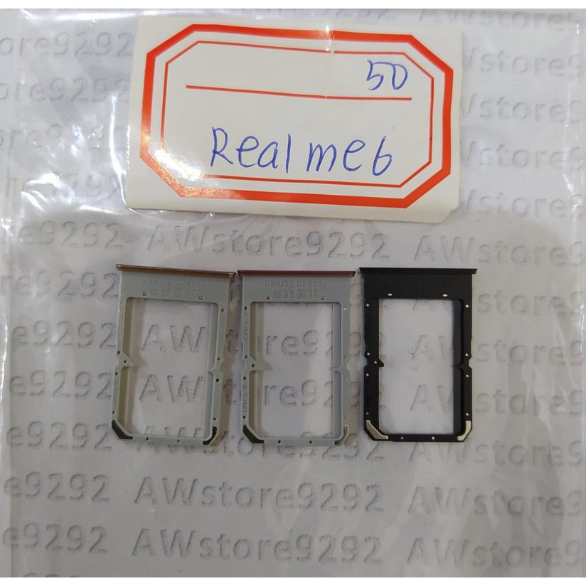 Slot Tempat Kartu Simcard Sim card Lock Simtray Sim Tray Realme 6
