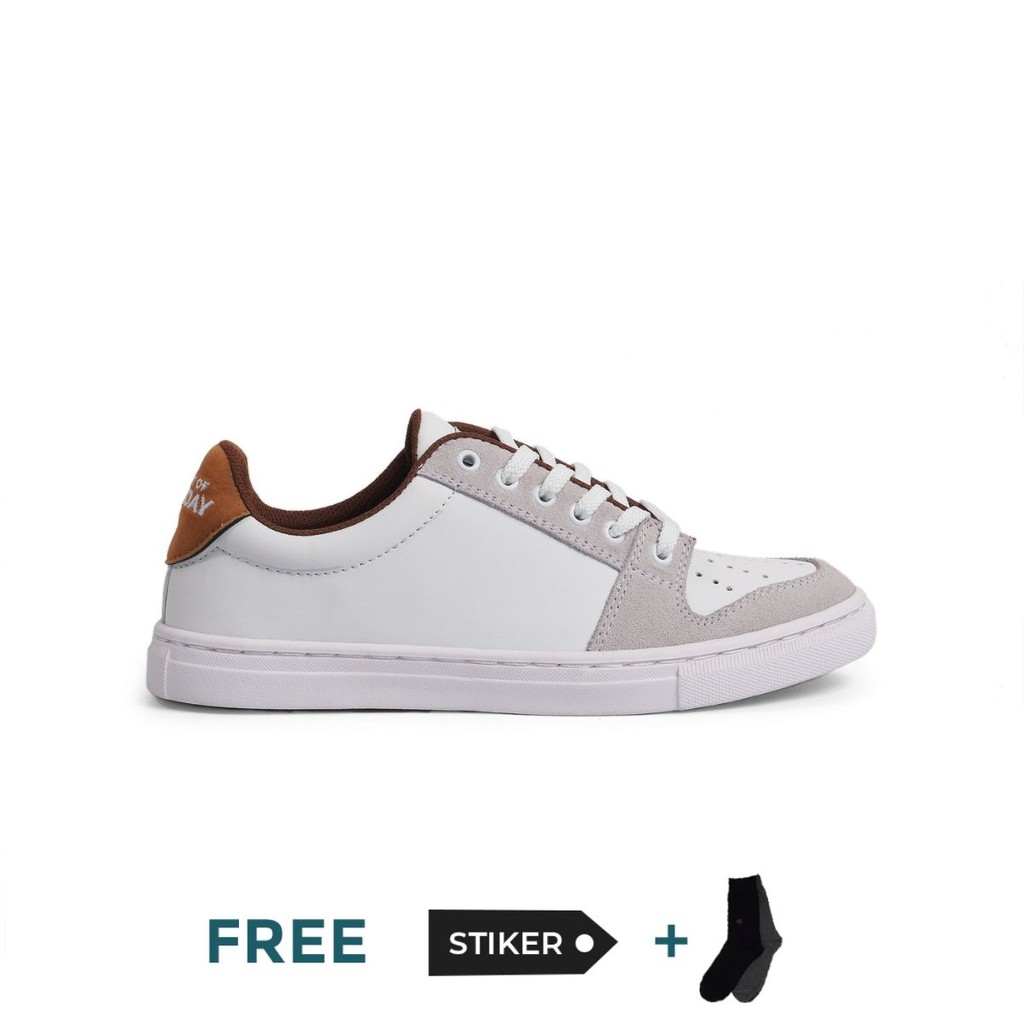 Sepatu Sneakers Pria | Monday | NACHT WHITE