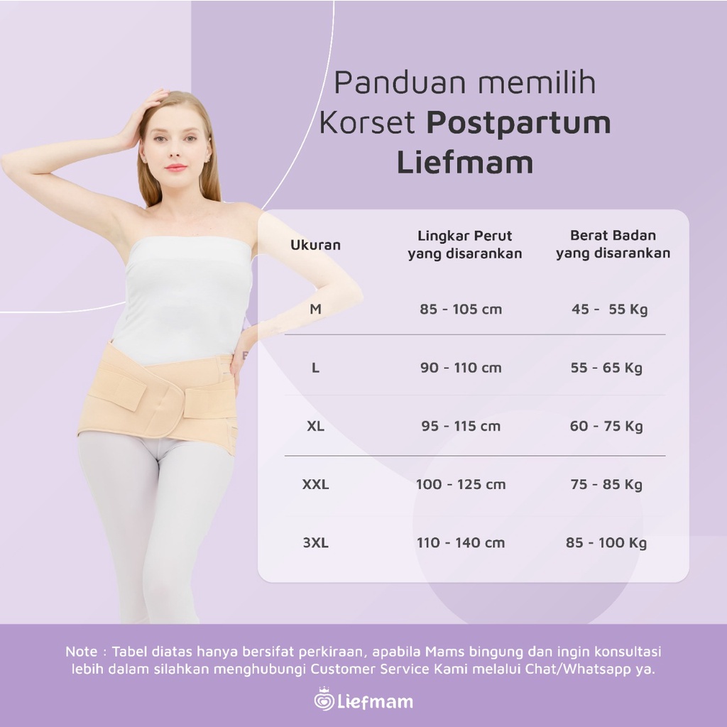 [M-L] Korset Postpartum Zaraya Original - Korset Pengecil Perut Pasca Melahirkan