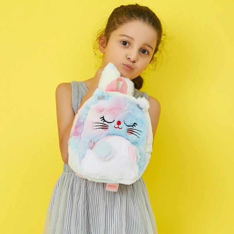 Tas Ransel Bulu Unicorn Small Tas Sekolah Anak Paud Unicorn Karakter Love kecil Kado Ultah Anak Berkualitas Premium