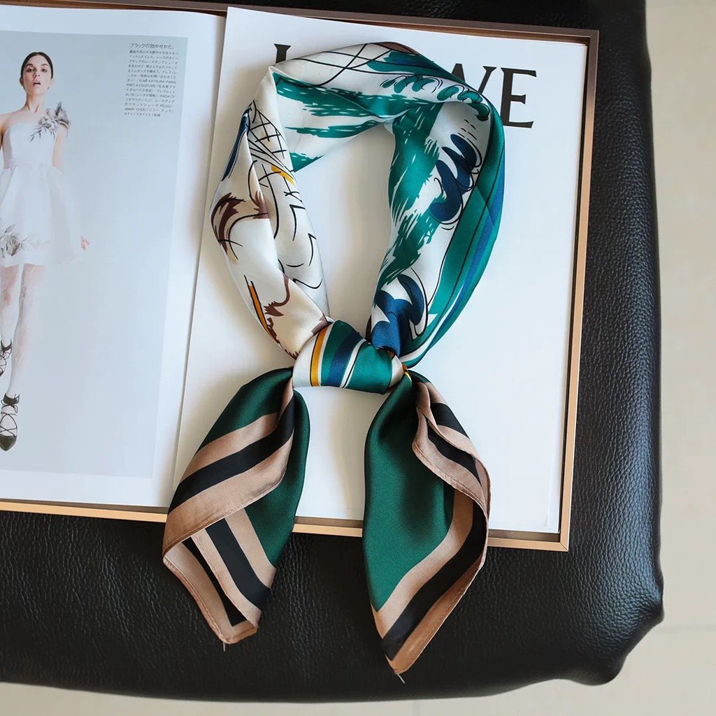 Super66 Scarf Syall Outer Leher Headband 70x70cm-13