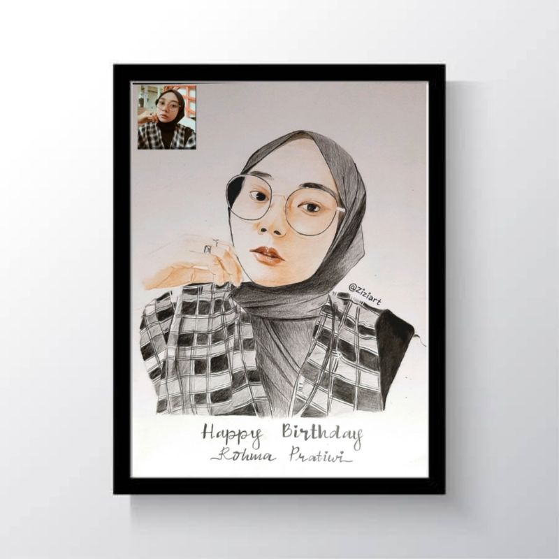 

Sketsa Wajah Full Colour/Sketsa wajah/sketsa foto/ Watercolour/Lukisan/Lukisan wajah/lukisan dinding