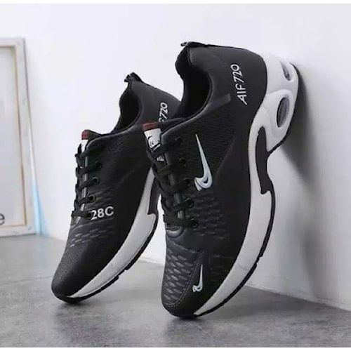 PVN fashion sepatu sneakers cowok cowok pria dewasa hitam putih navy untuk olahraga running sport ja