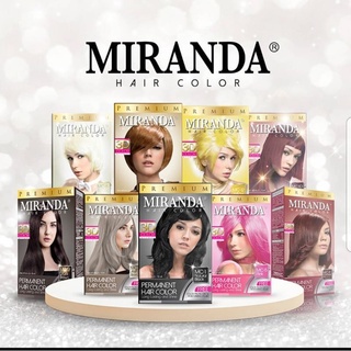 ⭐BAGUS⭐ MIRANDA Pastel Series Hair Color Cream 30mL + Peroxide 30mL | Semir Cat rambut