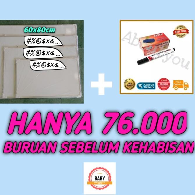 

\"\"\"\] PAKET HEMAT WHITE BOARD/PAPAN BOLAK BALIK/BISA SPIDOL & KAPUR