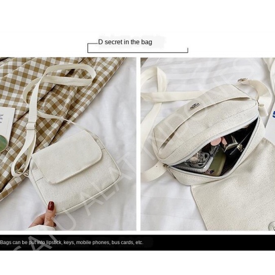 SATU ALAT Tas Selempang DAISY 100% Canvas Premium Tebal Tas Kanvas