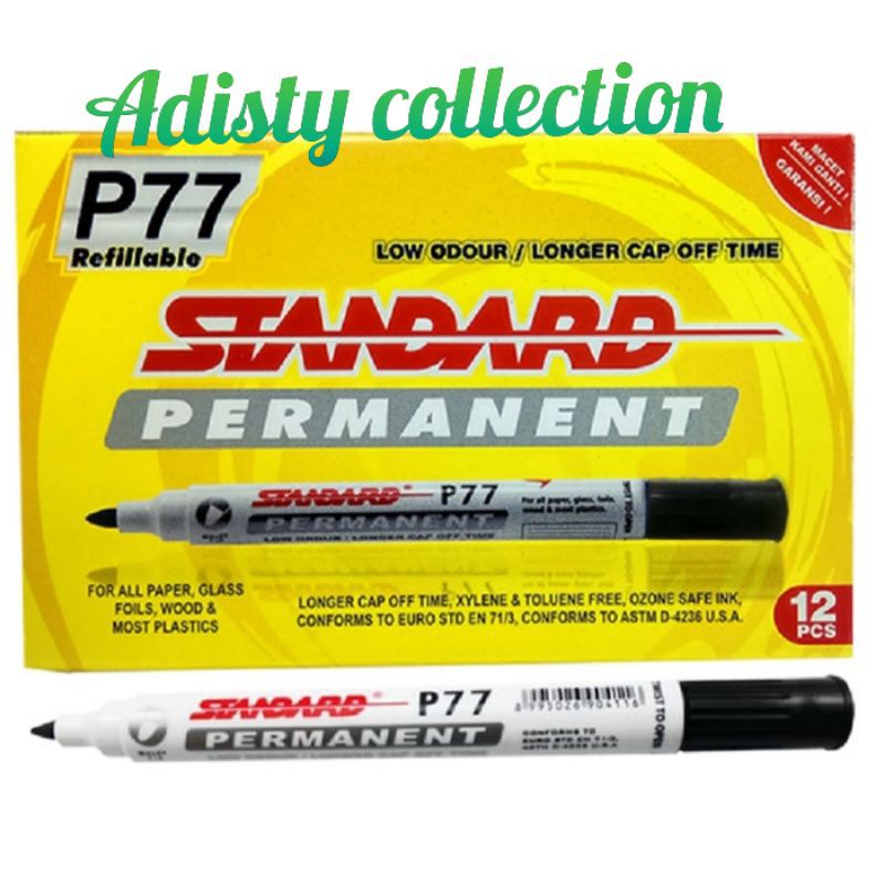 

Spidol Permanent Standard /pack isi 12 pcs