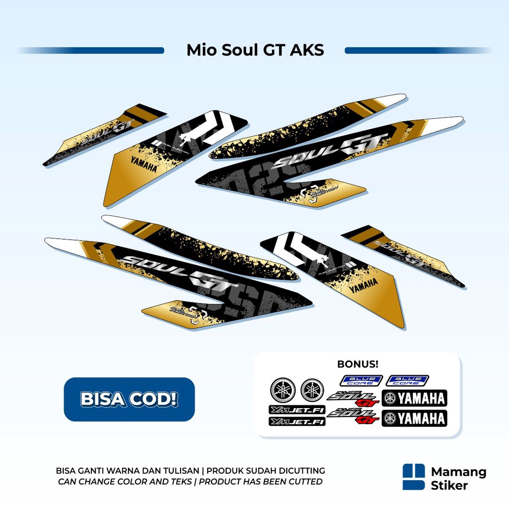 Striping Yamaha Mio Soul GT AKS 125 Variasi Original (1) 2015 2016 2017 2018 2019 2020 2021 LED Full