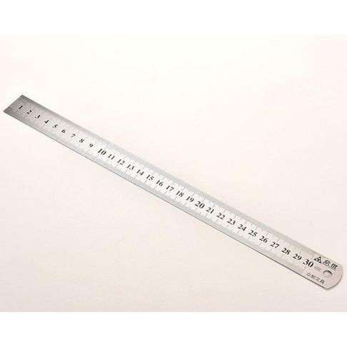 Stainless Steel Metric Ruler - Penggaris Stainless Steel 30cm