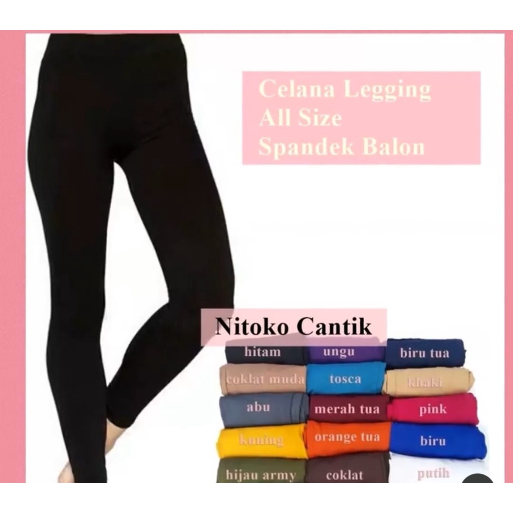 leging spandek jumbo nyaman legging polos