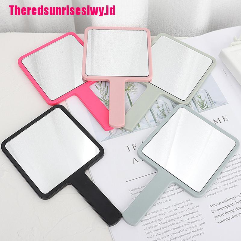 %Home &amp; living%%Handle Mirror Square Makeup Mirror Handheld Vanity Mirror Hand Mirror Makeup