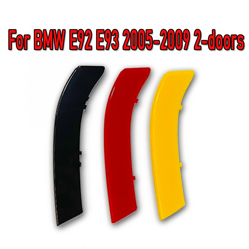 3pcs Strip Trim Grill Depan Warna Jerman Untuk BMW 3 Series E90 E91 E92 E93 03-13