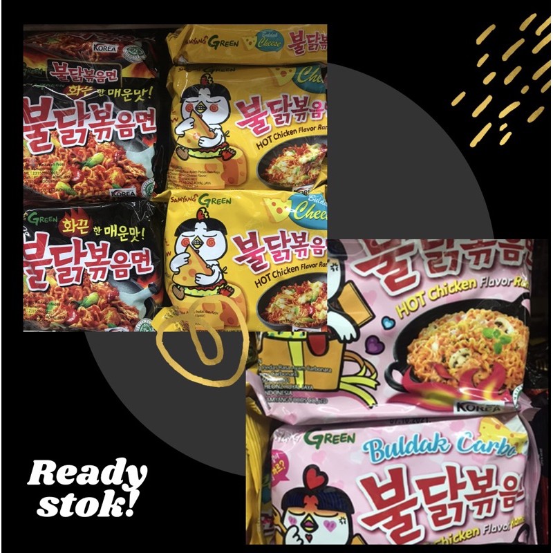 

PROMOOOO SAmyang halal mui hot chicken ramen original spicy/samyang Cheese/ samyang Carbonara