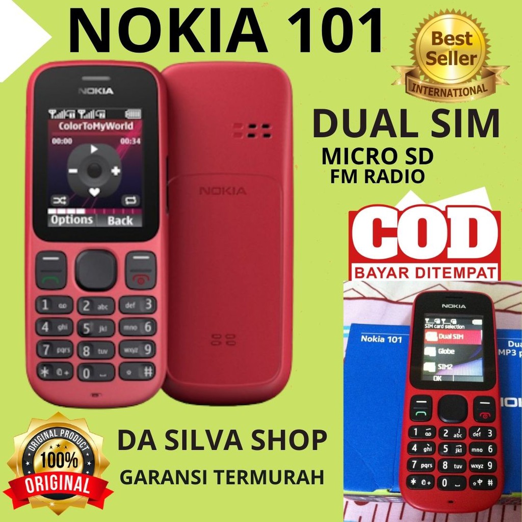 HP Nokia 101 DUAL SIM ORIGINAL REFURBISH_HP NOKIA MURAH_HP NOKIA JADUL
