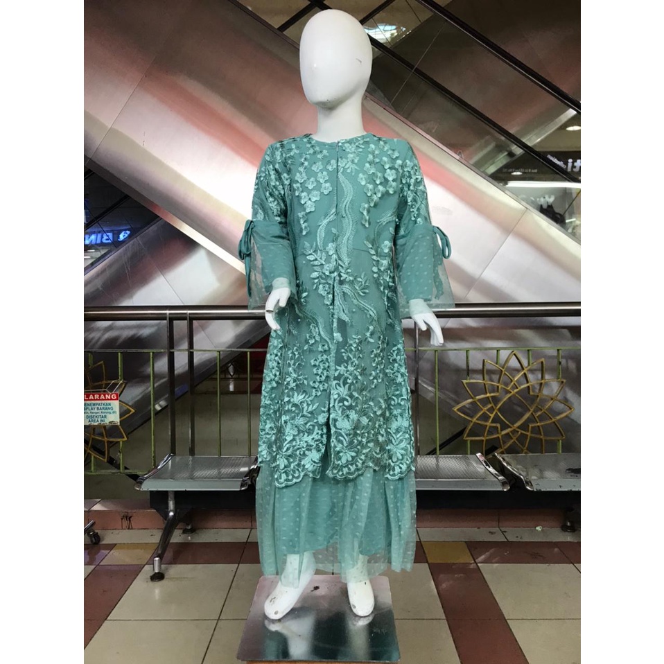 Gamis Pesta Anak || Gamis Brokat Premium || Gamis Tille Kondangan Anak Perempuan || Dress Anak Cantik Mewah