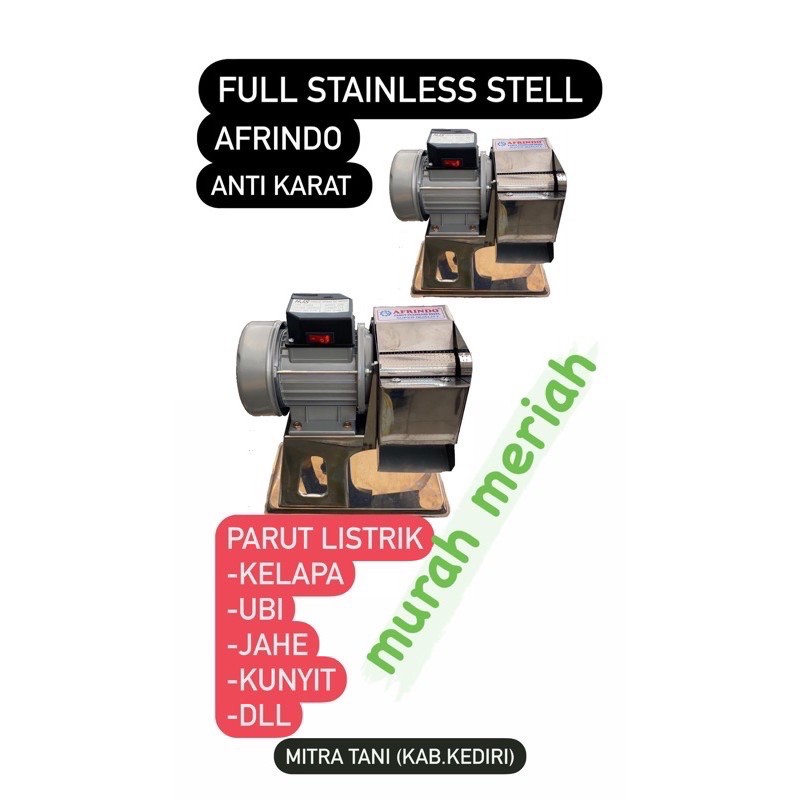 

MESIN PARUT MINI AFRINDO ( kelapa , jahe ,kunyit ,ubi dll )