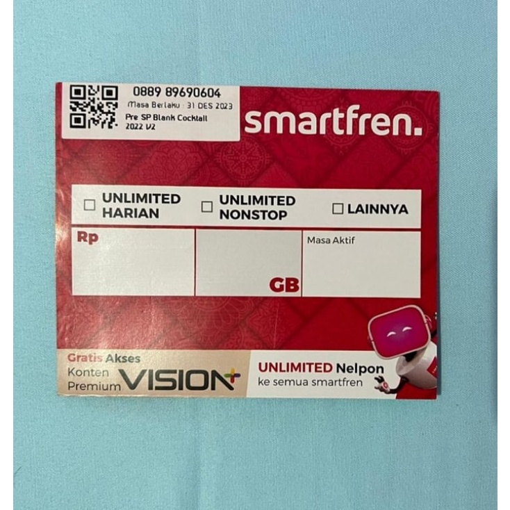 KARTU PERDANA SIAP PAKAI / SMARTFREN SIAP PAKAI / KARTU PERDANA SMARTFREN SIAP OTP