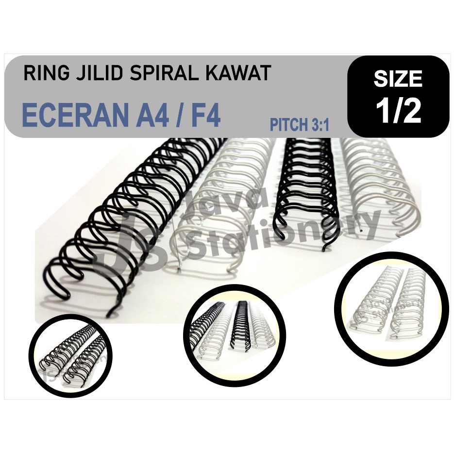 

Ring Kawat Jilid No 8, ECERAN 3:1 - 1/2, Harga untuk Per pcs. PALINGMURAH