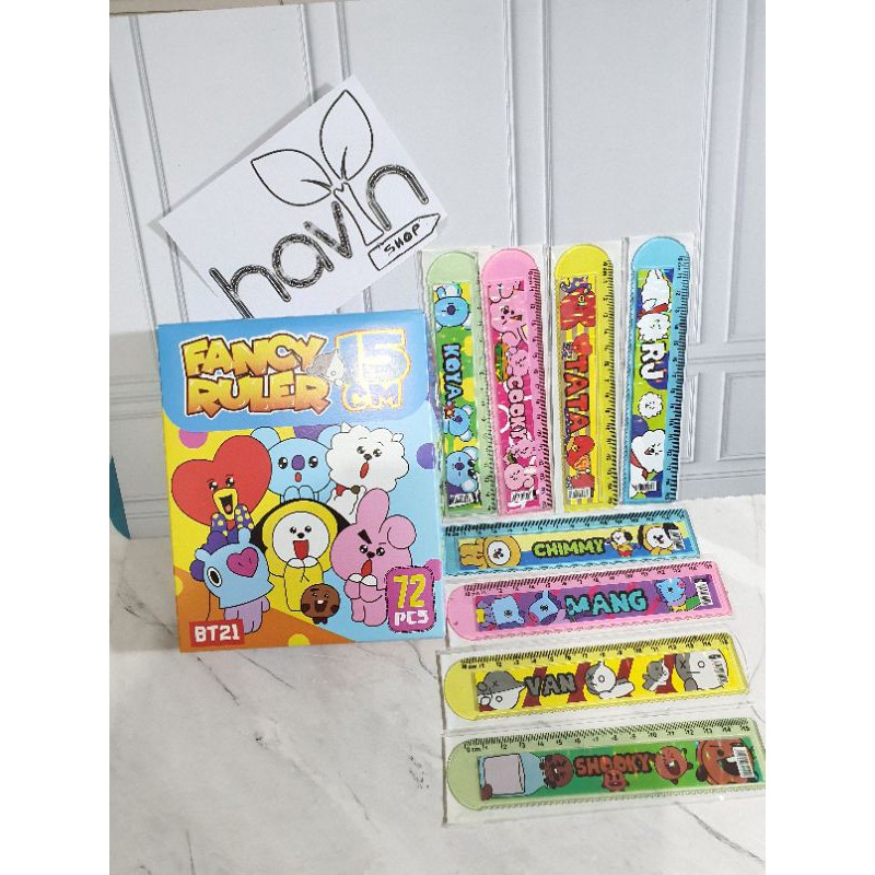 penggaris 15 cm BTS/garisan 15 cm/ruler 15 cm BT-21/mistar 15cm-1
