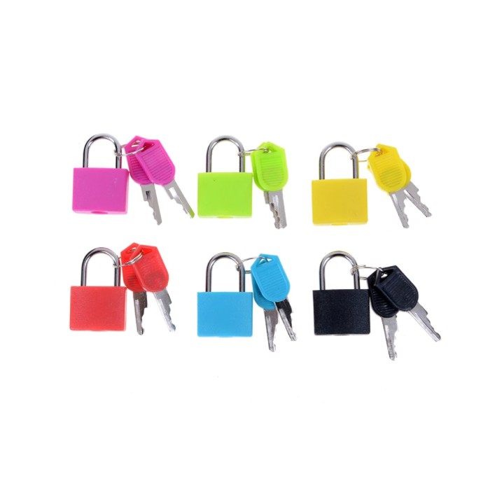 Gembok Mini 25mm Pendek Padlock Warna Warni Top Security Lock