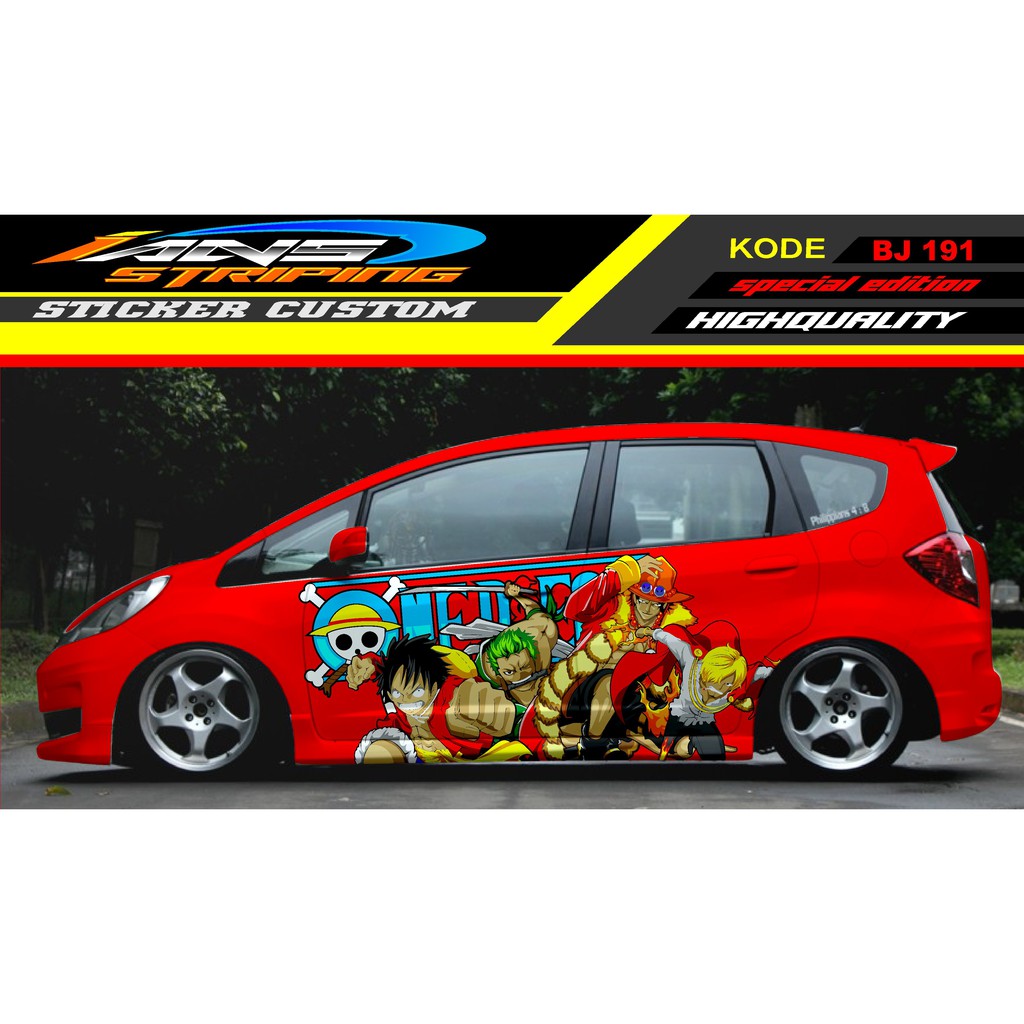 STICKER DECAL MOBIL JAZZ / DECAL STICKER MOBIL HONDA JAZZ , BRIO / STICKER MOBIL / VARIASI MOBIL