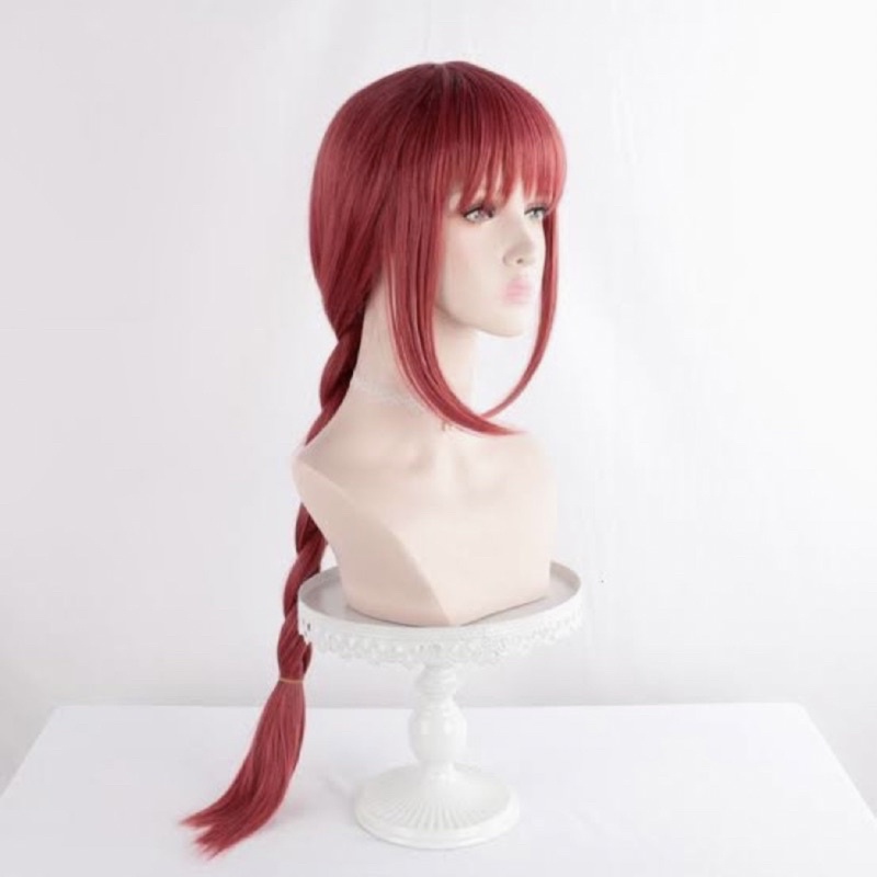 [Ready] Wig Makima Chainsaw Man Anime Cosplay Red Hair