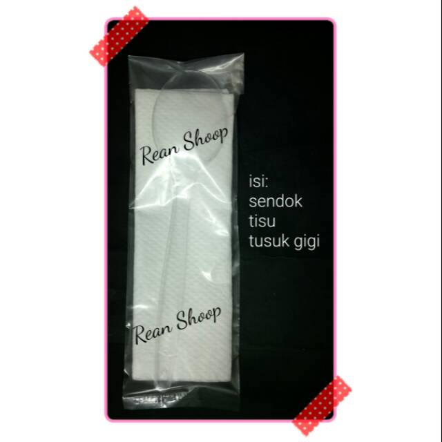 paket sendok nasi box sendok plastik tusuk gigi tisu bungkus plastik