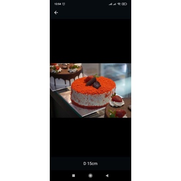 

cake bulat red velvet , blackforest olilla cake