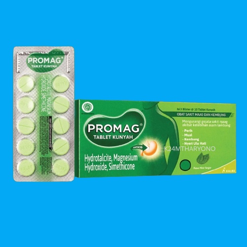 Promag Tablet Per Box Dan Per Strip