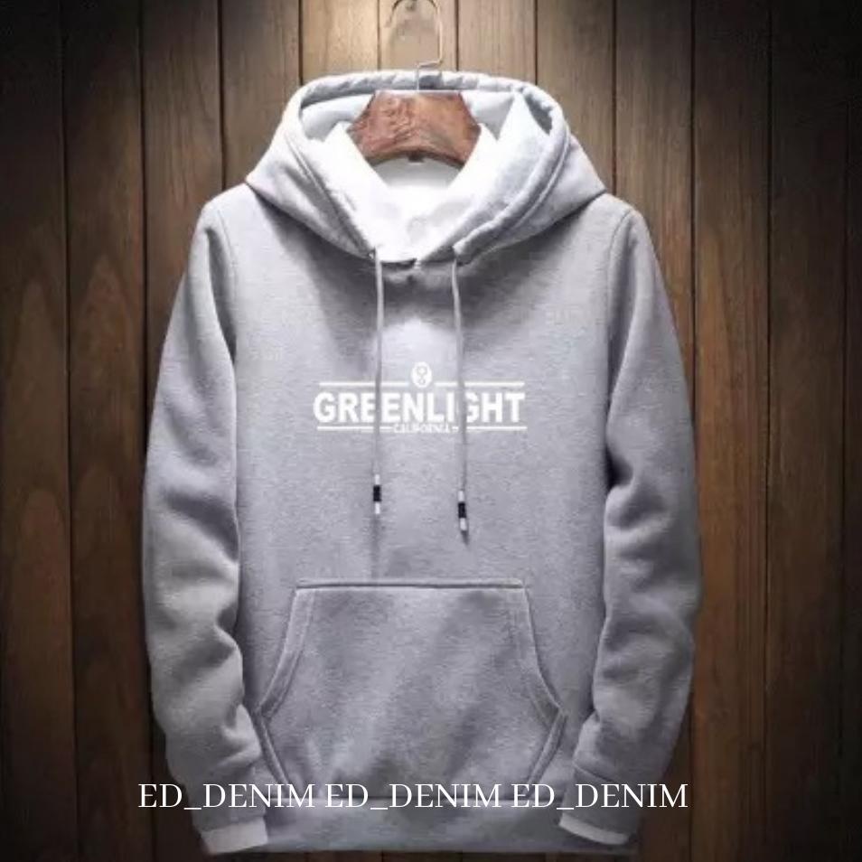 Greenlight Hodie / Sweter Pria Jumbo M - 3XL / Sweater Pria Keren / Switer Cowok Hoodie Distro ‑ CBB