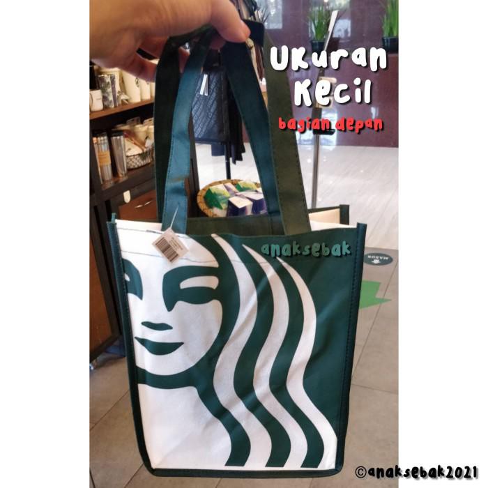 

New Ready Stock !!! Goodie Bag / Starbucks Spunbond Bag / Tas Spunbond Starbucks - Kecil