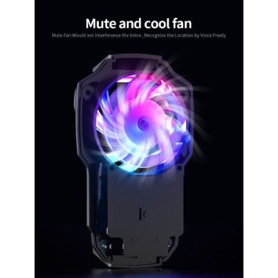 Cooler Handphone Memo FL05 LED RGB Gaming 700mah Kipas Pendingin HP