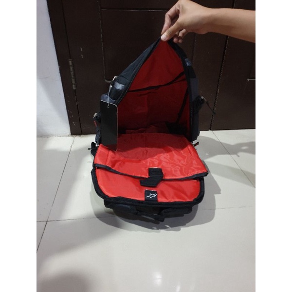 Tas Ransel Alpin Vader 2 Hitam List Abu