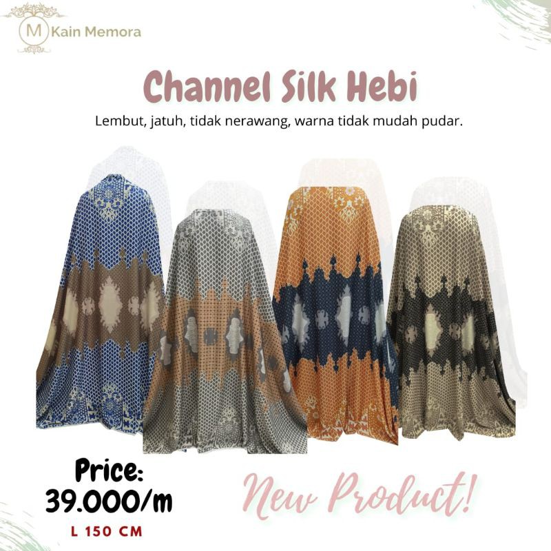 Kain Memora Kain ChannelSilk Motif Beberapa Warna Bahan Lembut dan Jatuh Lebar – 150 cm Best Price