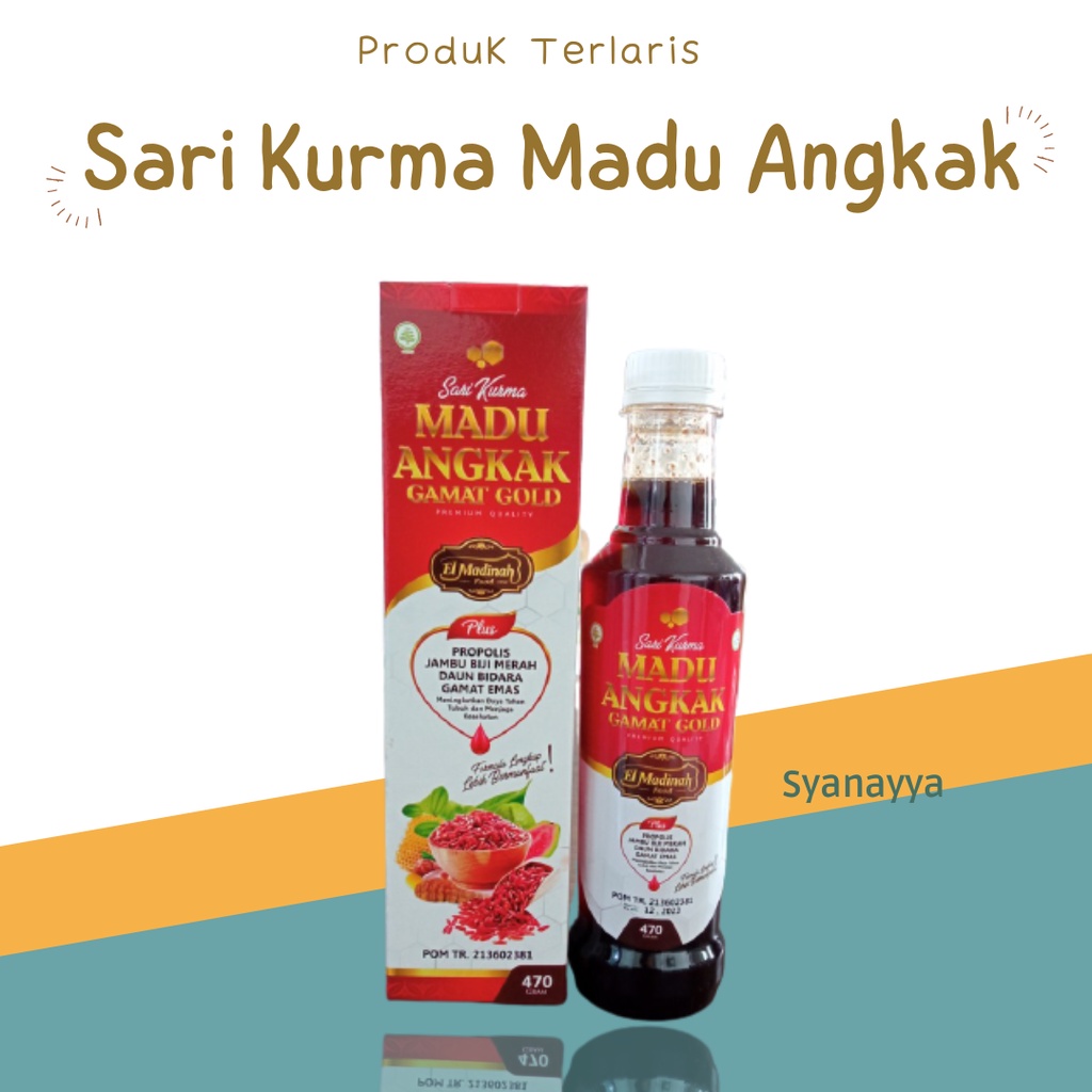 Sari Kurma Madu Angkak Gamat Gold Plus Propolis El Madinah