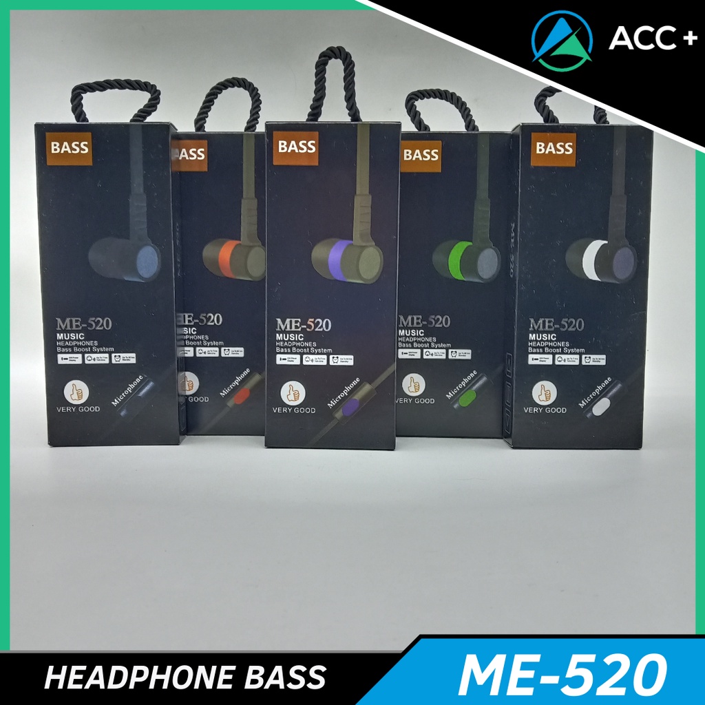 HANDSFREE / HEADPHONE / EARPHONE / HEADSET BRANDED ME 520