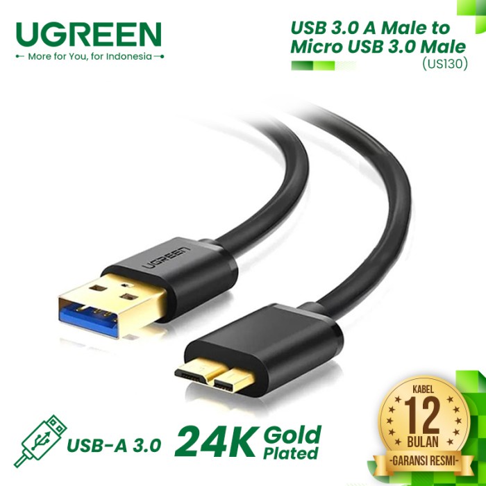 UGREEN Kabel data HDD Harddisk External USB 3.0 - US130
