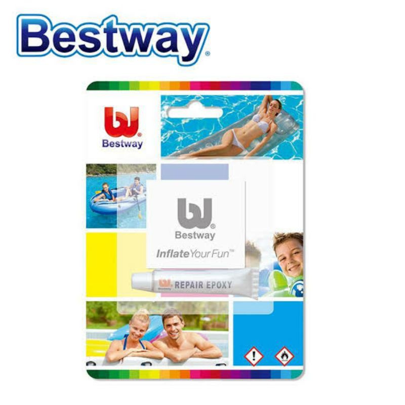 

Lem bestway kasur angin selampung renang serbaguna
