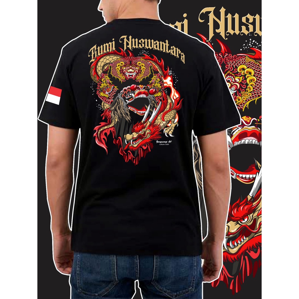 Kaos Barongan Jaranan Kediri Singo Barong Kuda Lumping Budaya Jawi Original Asli Katun 30s Dewasa Pr