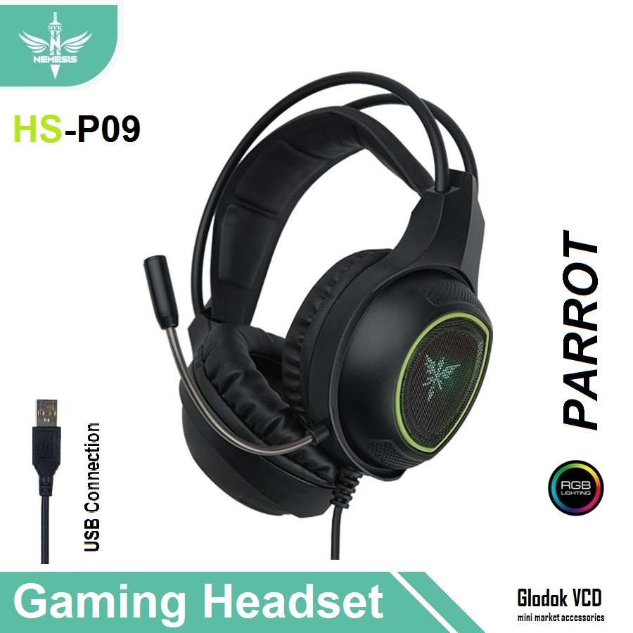 Headset Gaming NYK Nemesis HS-P09 Parrot