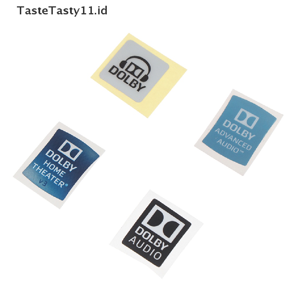 (TasteTasty) Dolby Stiker Label DIY Untuk Dekorasi Laptop / Desktop