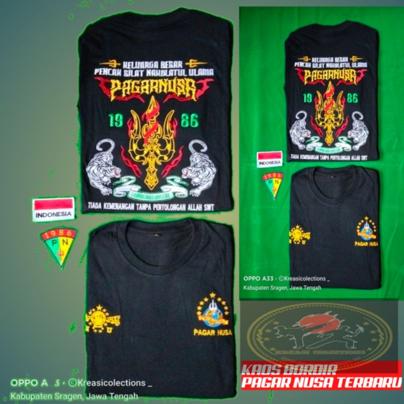 Kaos Bordir Pagar Nusa Terbaru